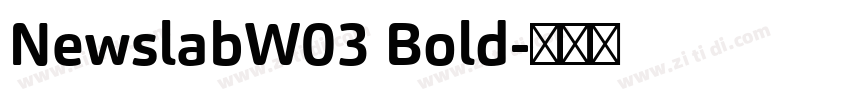 NewslabW03 Bold字体转换